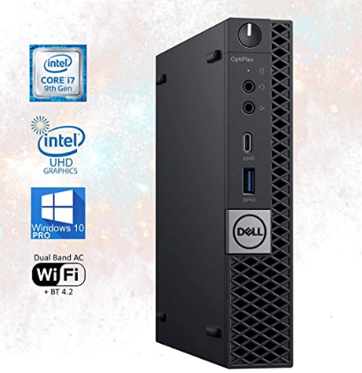 Dell OptiPlex 7070 Desktop Computer - Intel Core i7-9700T - 16GB RAM - 256GB SSD...